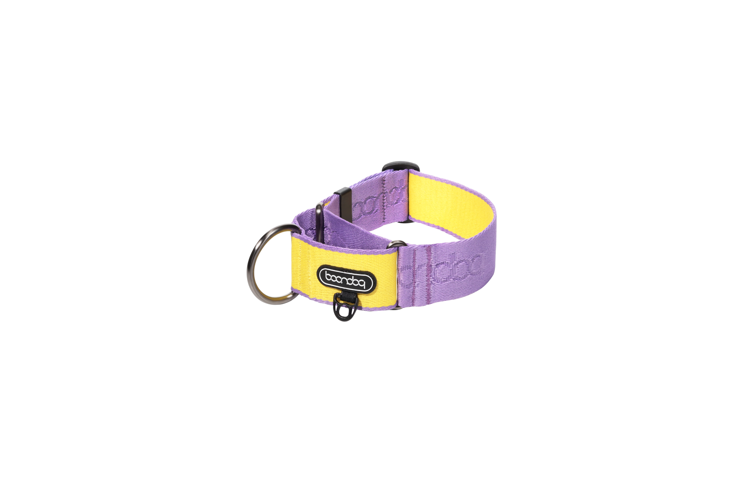 Martingale Collar Wide Purple/Lemon