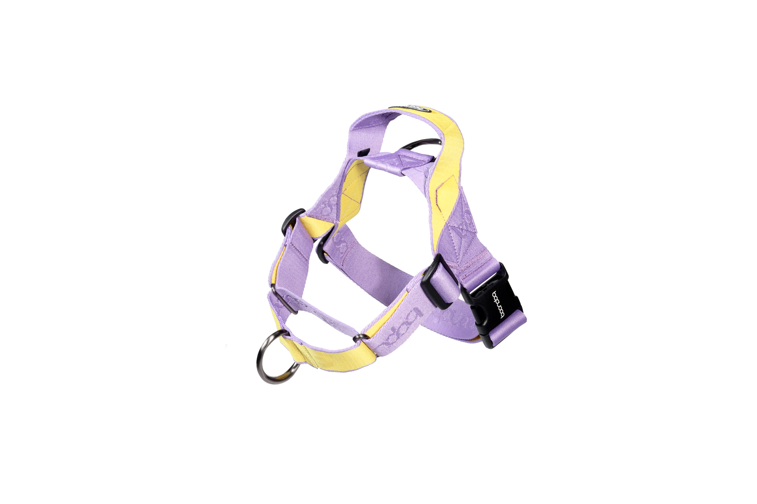 0109 Martingale Harness Purple/Lemon