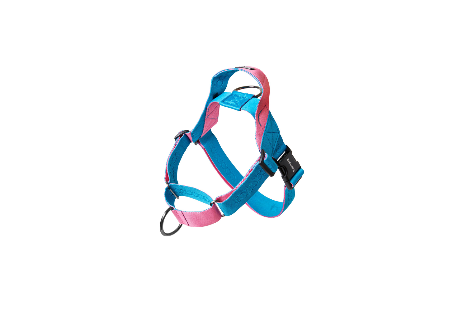 0109 Martingale Harness Aqua/Pink