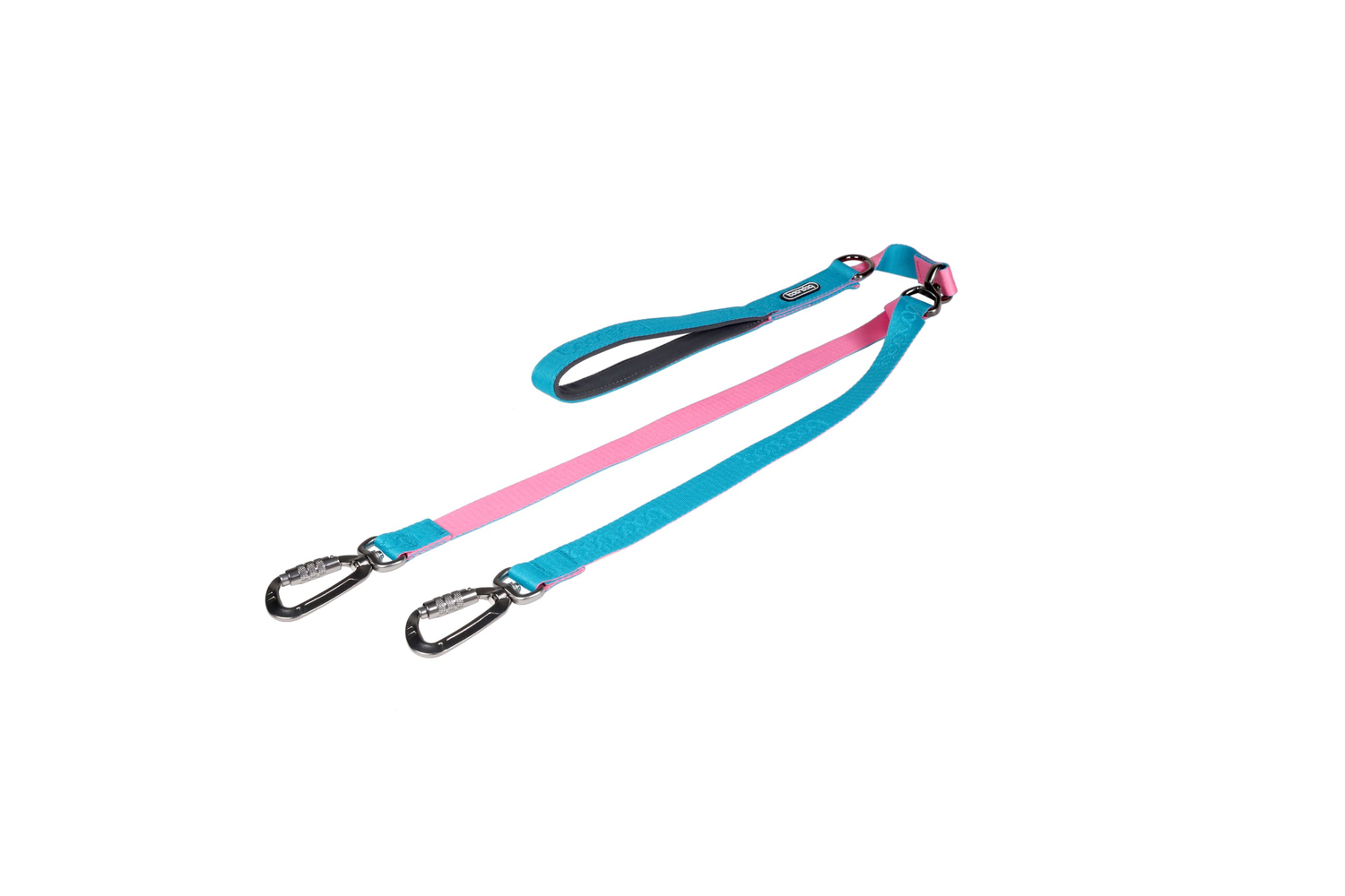Dual Leash Aqua/Pink