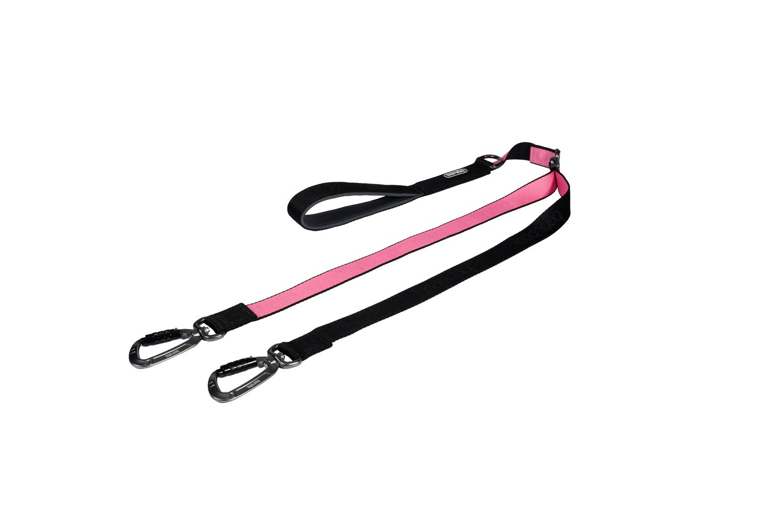 Dual Leash Black/Pink